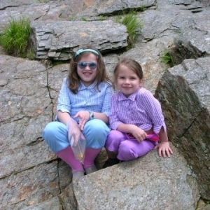 Girls hiking to Clingman's Dome