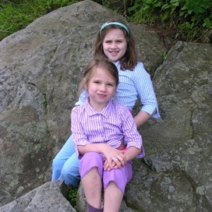 Elizabeth and Catherine pose