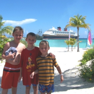 Boys at Castaway Cay