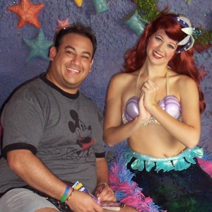 Ariel smiled with me!