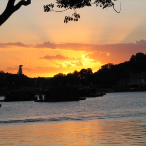 Sunset in World Showcase