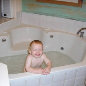 Enjoying the Tub at OKW