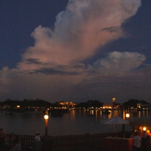 nightfall at World Showcase