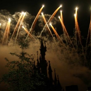 Fireworks over Eurodisney