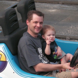 Father and Son go Racing