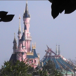 Disneyland Paris Castle and Space Mountain