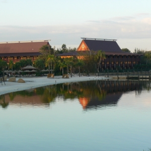 Polynesian at sunrise