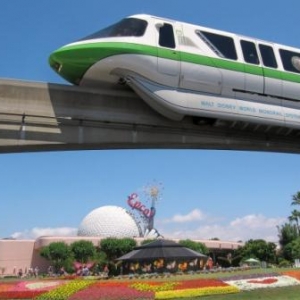 Monorail at Epcot