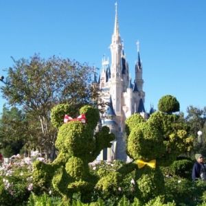 Mickey and Minnie Welcome Us