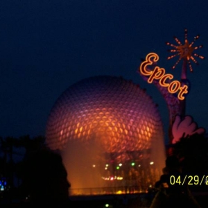 Epcot at night