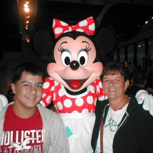 Mom/Jake w/Minnie