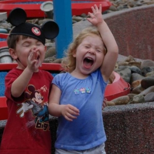 Jumping water fountains at Imagination