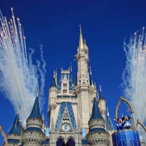 Fireworks at Cinderella's Castle