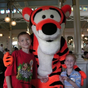 The boys and Tigger