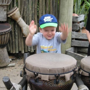 Drumming away in Animal Kingdom