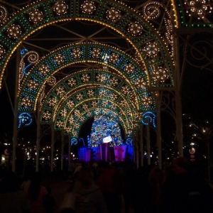 Holiday arch at epcot