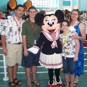Waiting to board the Magic 2007