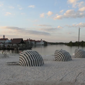 Beach view at the Poly