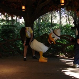 Donald getting his butt wiped