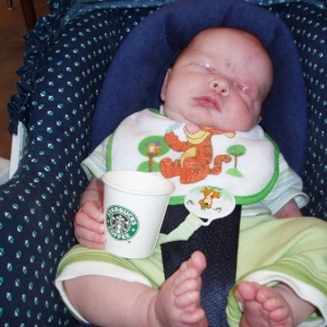 Caeden's 1st Starbucks