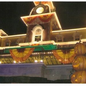 Train Station at Halloween