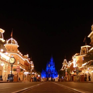 Main Street USA at Night