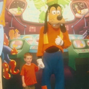 when David met Goofy!