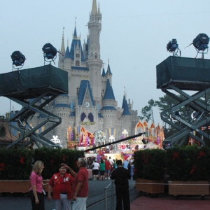 Christmas Parade-Stage Filming