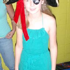 Skye as a pirate on her 12th bday