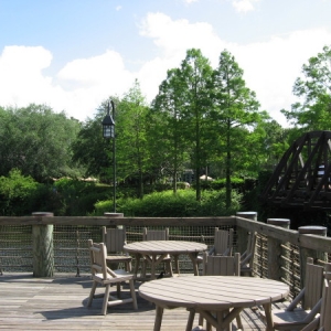 Seating Area and Brigdge to Ol' Man Island