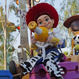 Jessie in Pixar parade