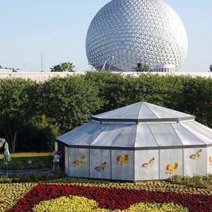 Epcot Butterfly tent