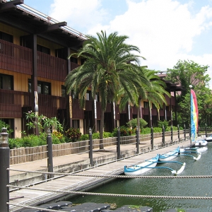 Fiji building and marina