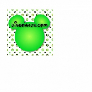 Lime Green Mickey Head - Blank