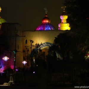 Adventureland at night