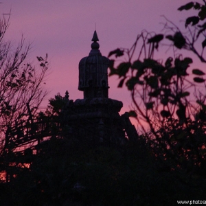 Indiana Jones and the Temple of Peril at sunset