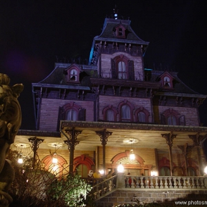 Phantom Manor at night