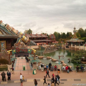 Space Mountain and Nautilus from the sky