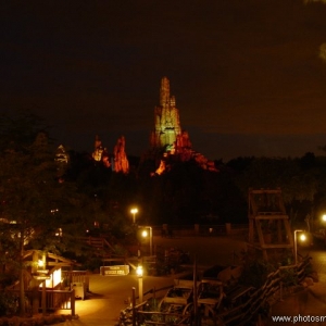 Big Thunder Mountain at night