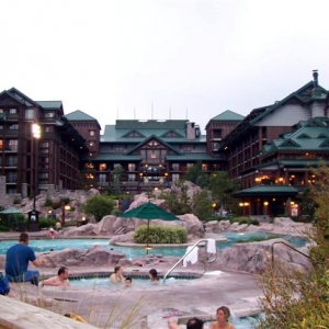 View of the resort from the spa.