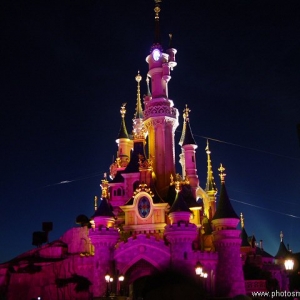 Chateau at night