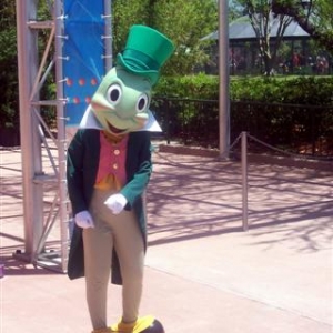 Jiminy was with the Bug's Life characters.