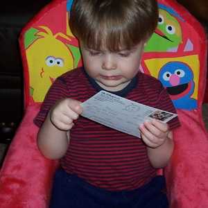 Alex's first postcard