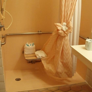 OKW master bath roll in shower