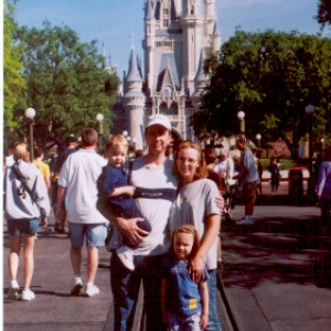 2002 Brad's Family at Magic Kingdom Castle