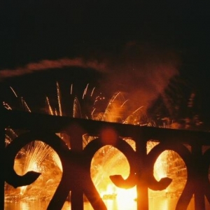 Fireworks thru iron