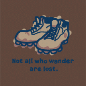 Not all who wander are lost.