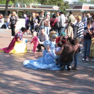 Princesses Greet Guests at Disneyland