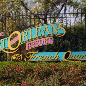 Port Orleans French Quarter sign