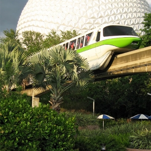 Monorail at Epcot